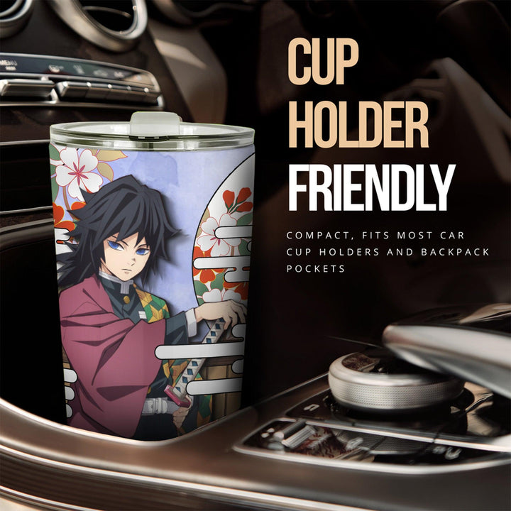 Giyu Tomioka Tumbler Cup Custom Demon Slayers Anime Car Accessories - EzCustomcar - 2