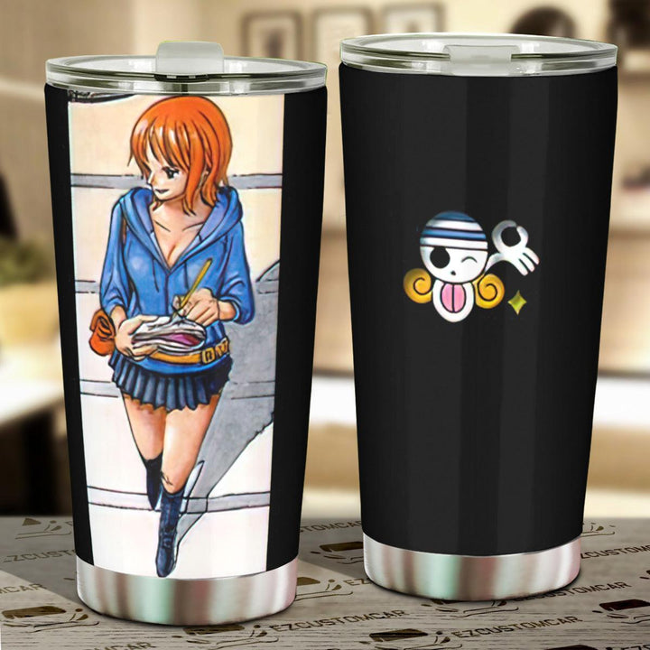 Nami Car Tumbler Cup One Piece Anime Car Accessories - EzCustomcar - 1