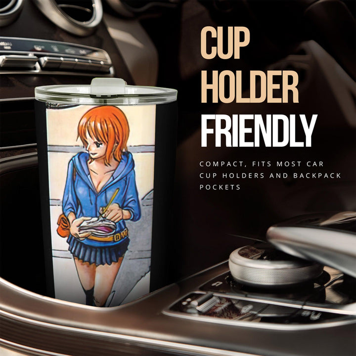 Nami Car Tumbler Cup One Piece Anime Car Accessories - EzCustomcar - 2