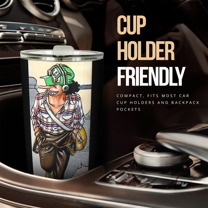 Usopp Car Tumbler Cup One Piece Anime Car Accessories - EzCustomcar - 2