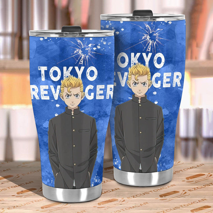 Take Michi Car Tumbler Cup Custom Tokyo Revenger Anime Car Accessories - EzCustomcar - 3