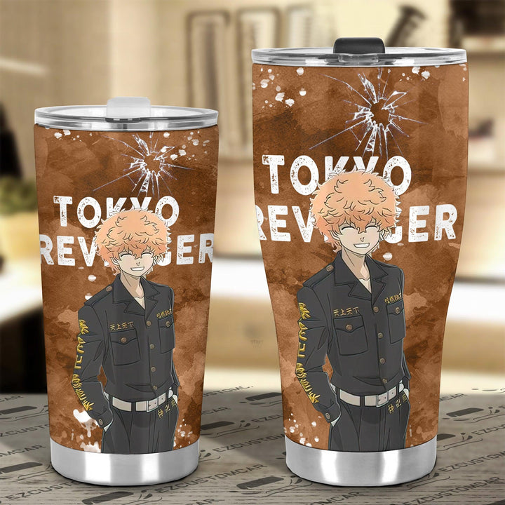 Chifuyu Car Tumbler Cup Custom Tokyo Revenger Anime Car Accessories - EzCustomcar - 4