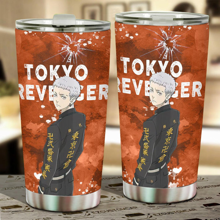Mitsuya Car Tumbler Cup Custom Tokyo Revenger Anime Car Accessories - EzCustomcar - 1