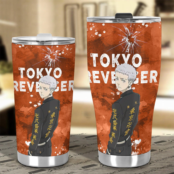 Mitsuya Car Tumbler Cup Custom Tokyo Revenger Anime Car Accessories - EzCustomcar - 4