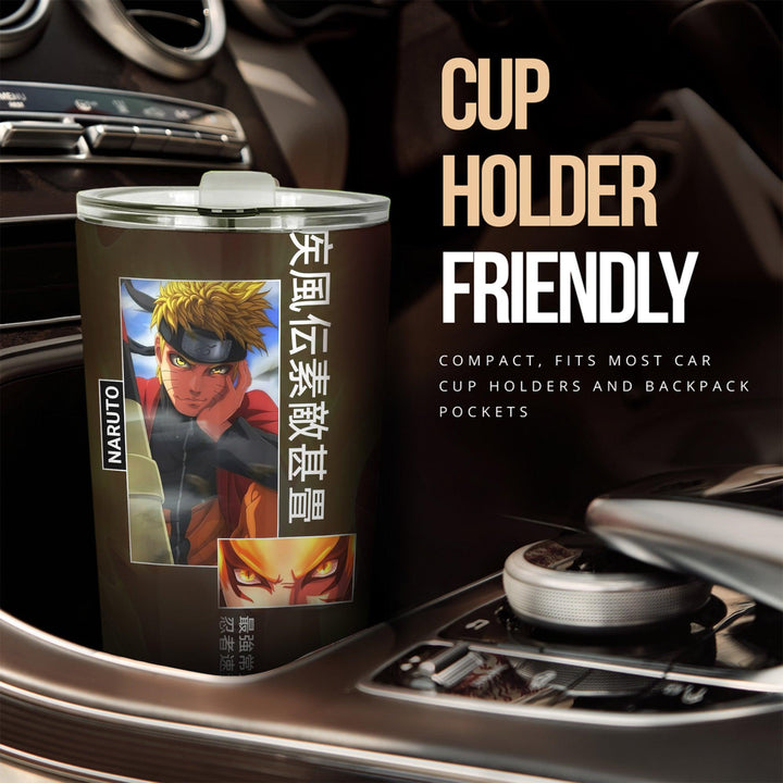 Car Tumbler Cup Uzumaki Naruto Custom Naruto Anime Car Accessories - EzCustomcar - 2