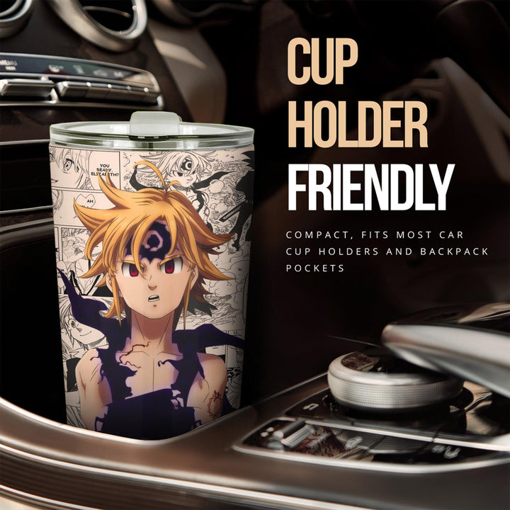 Seven Deadly Sins Meliodas Car Accessories Anime Car Tumblers Cup Mix Manga - EzCustomcar - 2