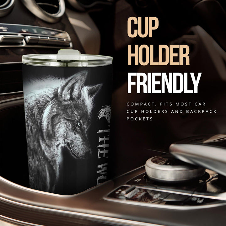 The Wolf Car Tumbler Cup Custom Animal Car Accessories-ezcustomcar-1