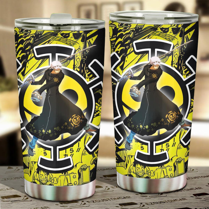 One Piece Car Accessories Anime Car Tumbler Cup D. Water Law - EzCustomcar - 1