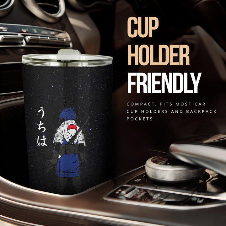 Sasuke Uchiha Car Tumbler Cup Custom Naruto Clan Anime Car Accessories - EzCustomcar - 2