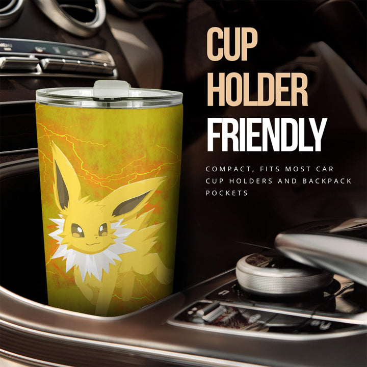 Pokemon Tumbler Anime Cup Car Accessories Jolteon Electrifying - EzCustomcar - 2