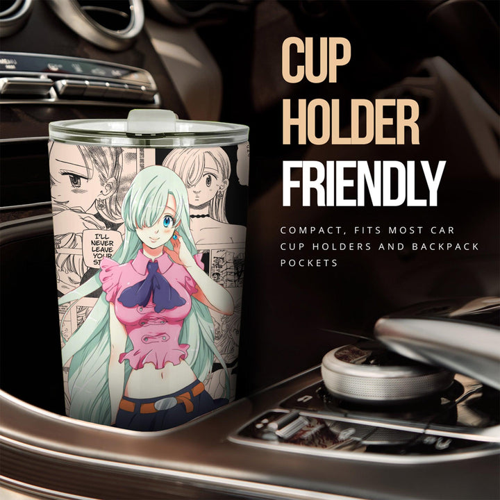 Elizabeth Liones Car Tumbler Cup Custom Anime Seven Deadly Sins Car Accessories - EzCustomcar - 2