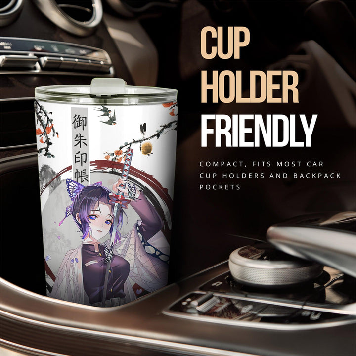 Demon Slayer Car Accessories Anime Car Tumblers Cup Shinobu Japanese Style - EzCustomcar - 2