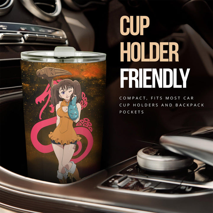 Diane Seven Deadly Sins Car Tumbler Cup Custom Anime Car Accessories - EzCustomcar - 2