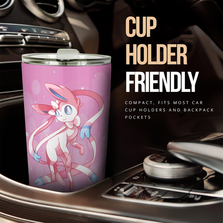 Pokemon Tumbler Anime Cup Car Accessories Sylveon Your Valentine - EzCustomcar - 2