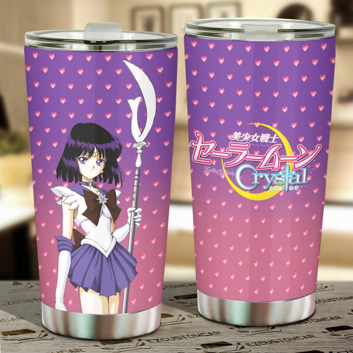 Sailor Moon Tumbler Cup Anime Car Accessories Sailor Saturn - EzCustomcar - 1