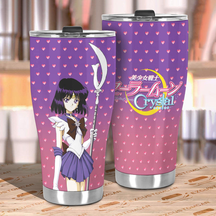 Sailor Moon Tumbler Cup Anime Car Accessories Sailor Saturn - EzCustomcar - 3
