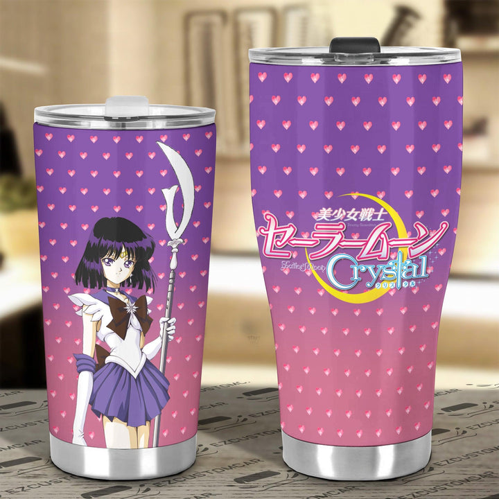Sailor Moon Tumbler Cup Anime Car Accessories Sailor Saturn - EzCustomcar - 4