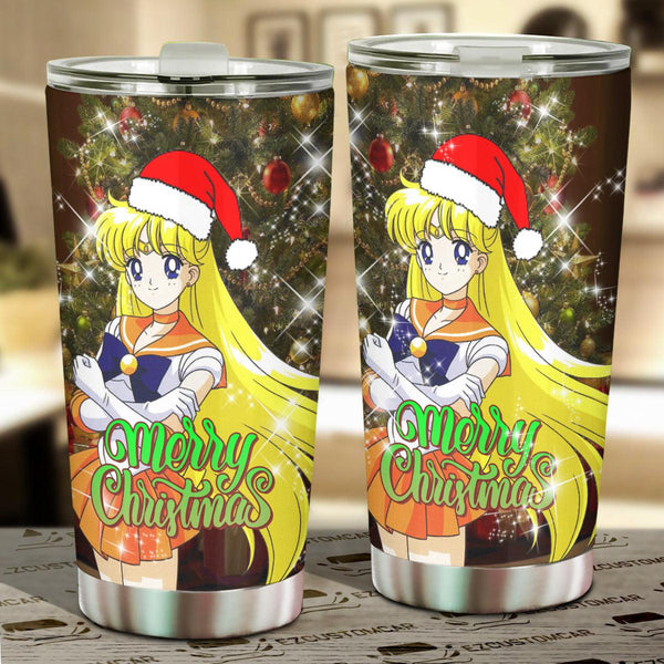 Sailor Moon Christmast Car Accessories Anime Car Tumblers Cup Sailor Venus - EzCustomcar - 1