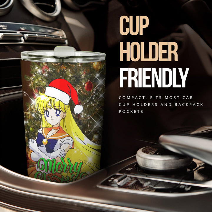 Sailor Moon Christmast Car Accessories Anime Car Tumblers Cup Sailor Venus - EzCustomcar - 2