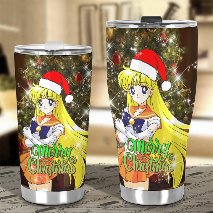 Sailor Moon Christmast Car Accessories Anime Car Tumblers Cup Sailor Venus - EzCustomcar - 4