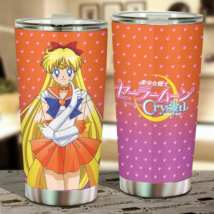 Sailor Moon Tumbler Cup Anime Car Accessories Sailor Venus - EzCustomcar - 1