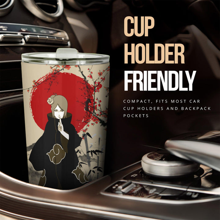 Akatsuki Car Accessories Anime Car Tumblers Cup Konan Mix Antique Artwork - EzCustomcar - 2
