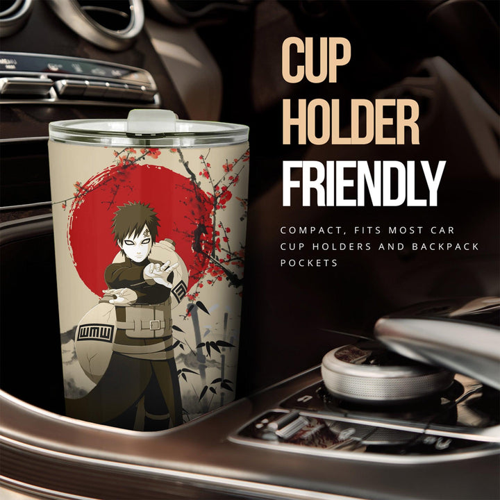 Naruto Car Accessories Anime Car Tumblers Cup Gaara Mix Antique Artwork - EzCustomcar - 2