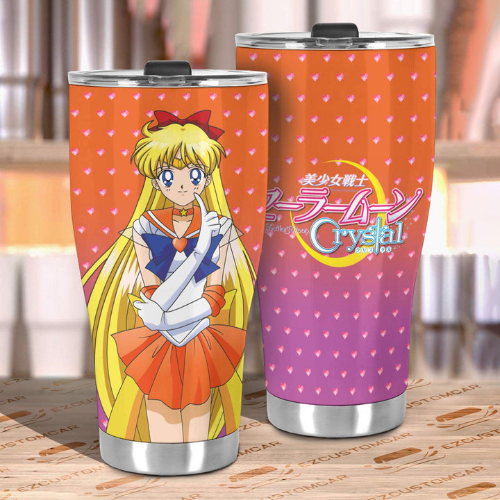 Sailor Moon Tumbler Cup Anime Car Accessories Sailor Venus - EzCustomcar - 3