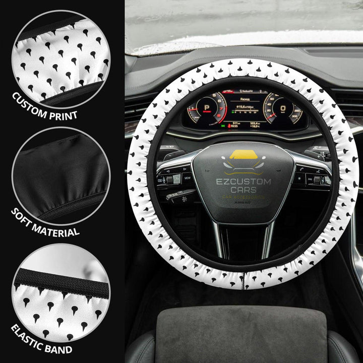 Bucciarati Patterns Steering Wheel Cover Custom Jojo Bizzare Adventure Anime Car Accessories - EzCustomcar - 1
