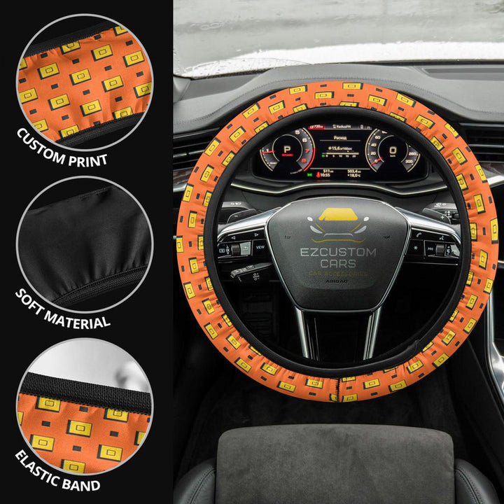 Narancia Patterns Steering Wheel Cover Custom Jojo Bizzare Adventure Anime Car Accessories - EzCustomcar - 1