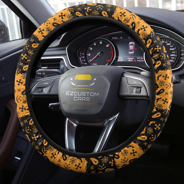 Halloween Car Accessories Custom Steering Wheel Cover Halloween Symbols - EzCustomcar - 3