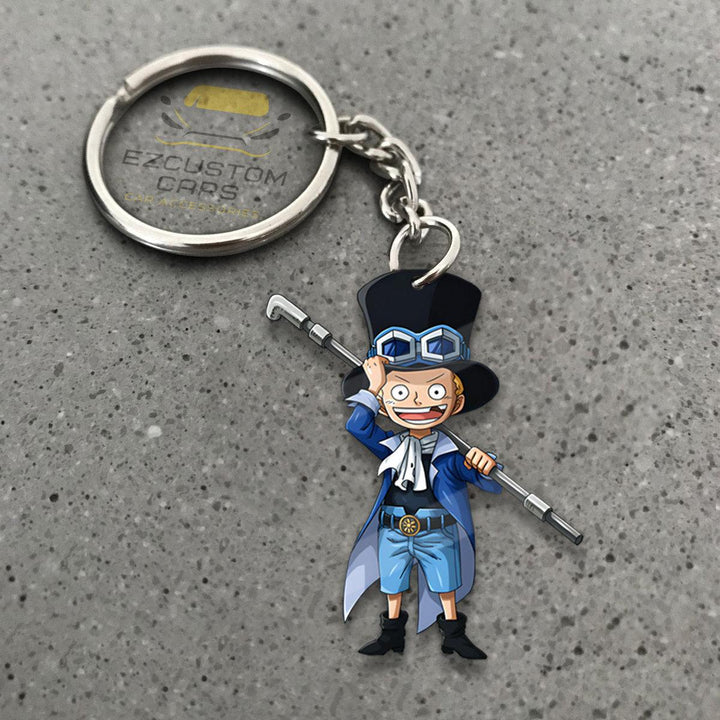 Sabo Keychains Custom One Piece Anime Car Accessories - EzCustomcar - 1
