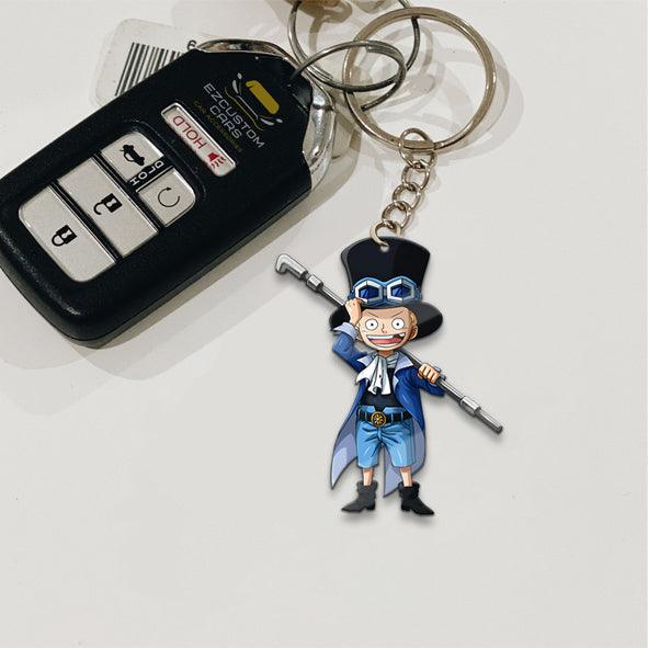 Sabo Keychains Custom One Piece Anime Car Accessories - EzCustomcar - 2