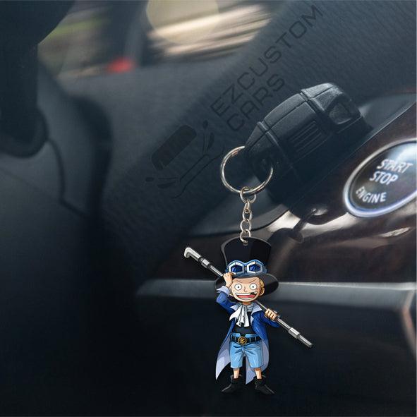 Sabo Keychains Custom One Piece Anime Car Accessories - EzCustomcar - 4