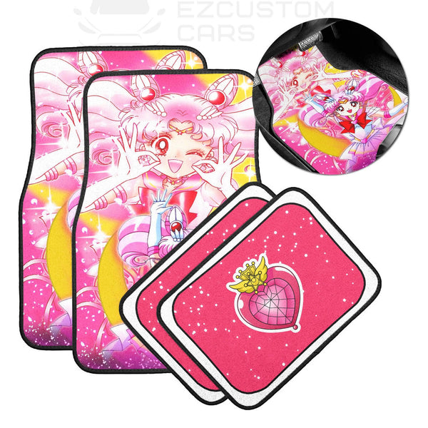 Sailor Chibi Moon Car Floor Mats Custom Anime Sailor Moon Car Accessories Christmas Gifts - EzCustomcar - 2