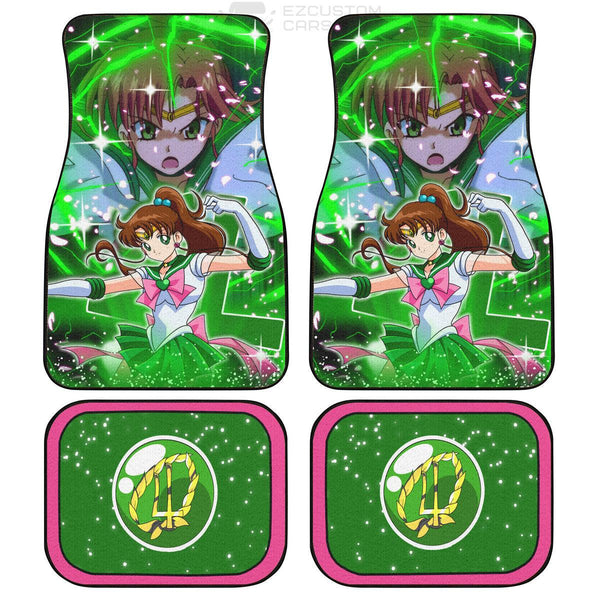 Sailor Moon Car Accessories Custom Sailor Jupiter Car Floor Mats Christmas Gifts - EzCustomcar - 1