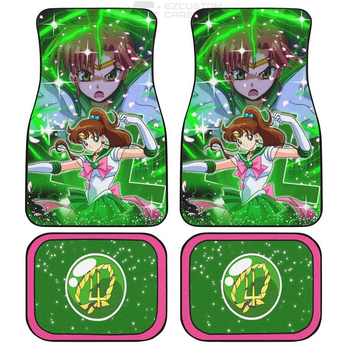 Sailor Moon Car Accessories Custom Sailor Jupiter Car Floor Mats Christmas Gifts - EzCustomcar - 1