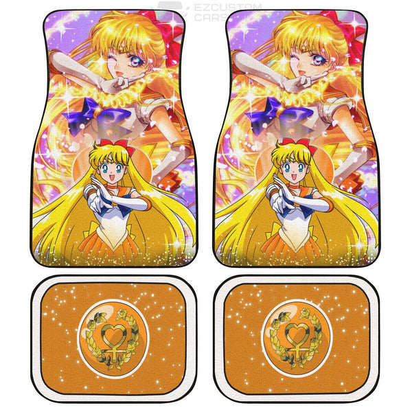 Sailor Moon Car Floor Mats Custom Sailor Venus Car Accessories Christmas Gifts - EzCustomcar - 1