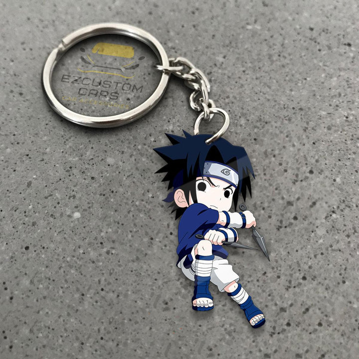 Uchiha Sasuke Anime Keychains Custom Naruto Car Accessories - EzCustomcar - 1