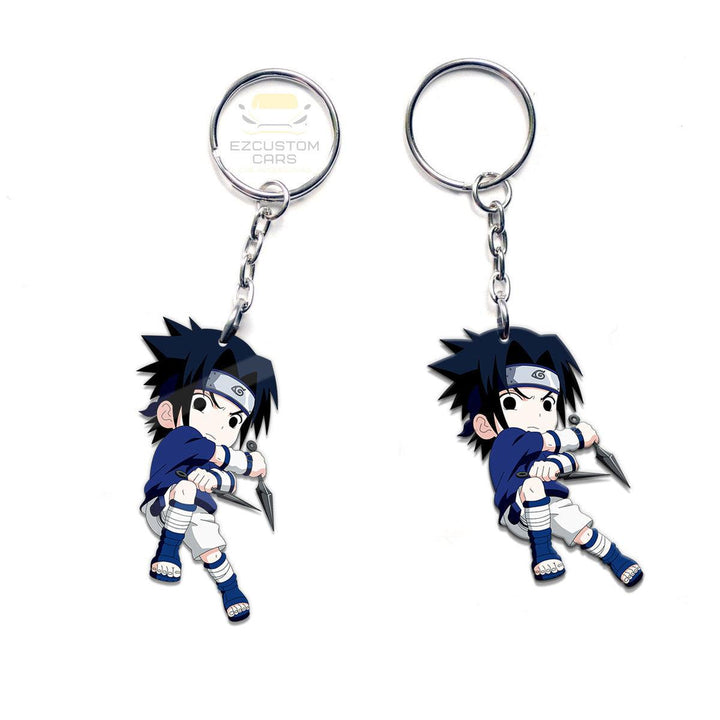 Uchiha Sasuke Anime Keychains Custom Naruto Car Accessories - EzCustomcar - 3