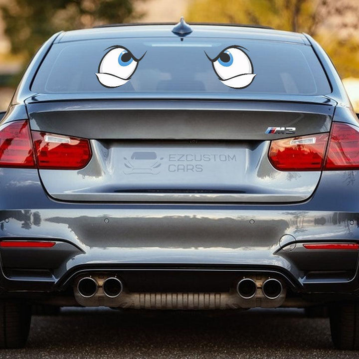 Seriously Angry Eyes Custom Car Sticker Cartoon Car Accessories - EzCustomcar - 2