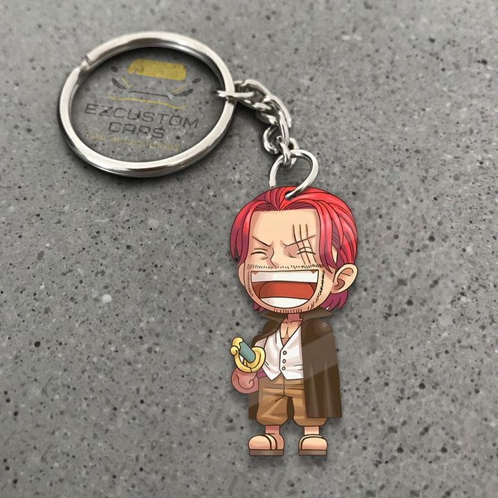 Shanks Keychains Custom One Piece Anime Car Accessories - EzCustomcar - 1