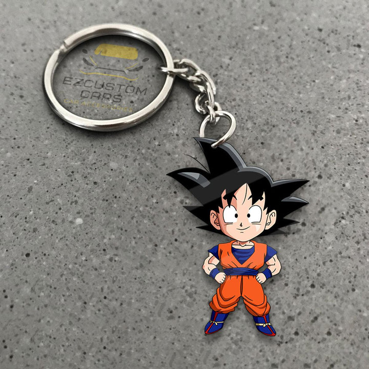 Son Goku Kid Keychains Custom Dragon Ball Anime Car Accessories - EzCustomcar - 1