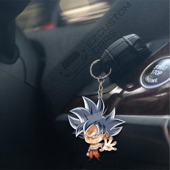 Son Goku Ultra Instinct Keychains Custom Anime Dragon Ball Car Accessories - EzCustomcar - 4
