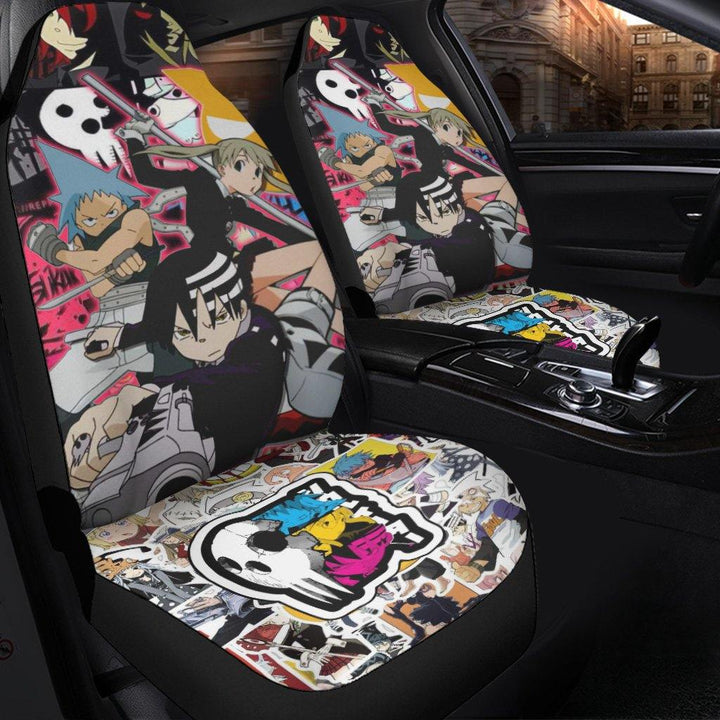 Soul Eater Car Seat Covers Soul Eater Anime Car Accessories Fan Gift - Customforcars - 3