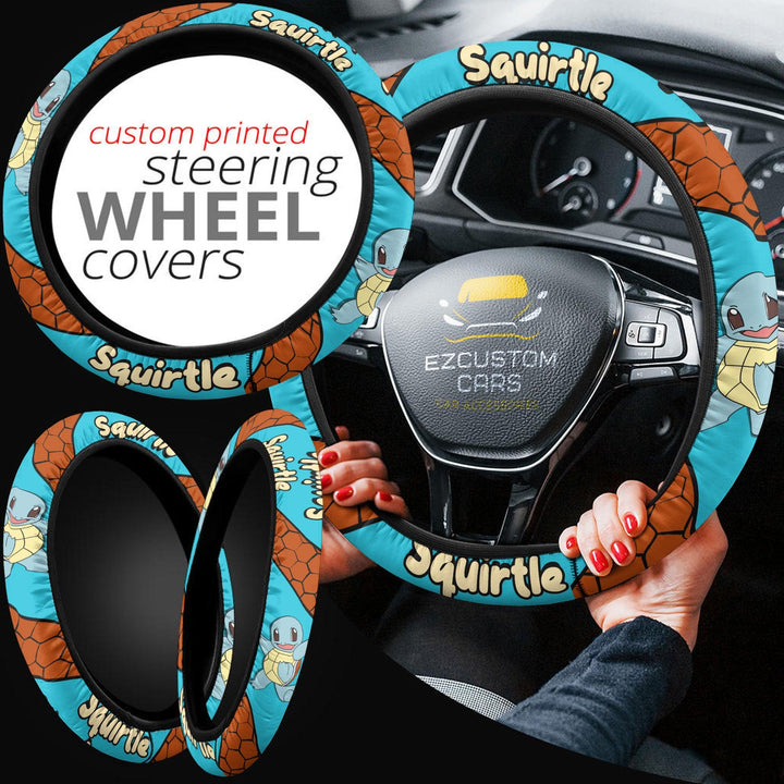 Squirtle Steering Wheel Cover Custom Pokemon Anime Car Accessories - EzCustomcar - 4