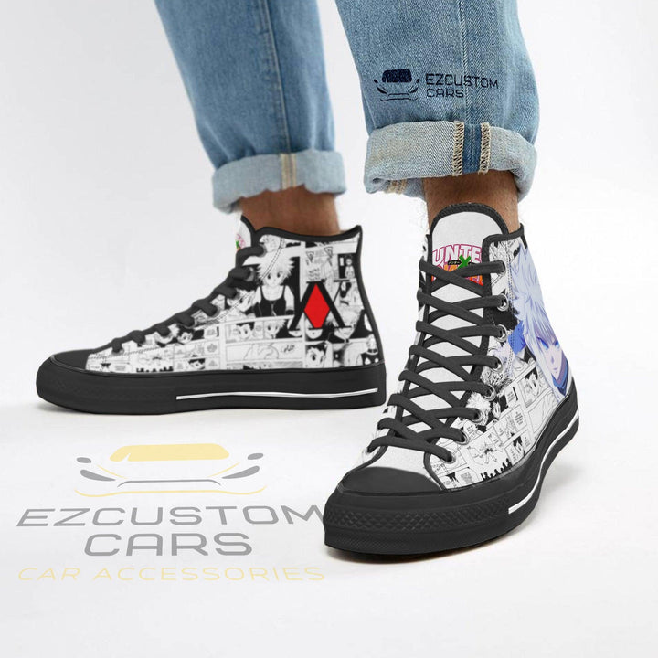 Killua Custom Shoes Hunter x Hunter High Tops - EzCustomcar - 3