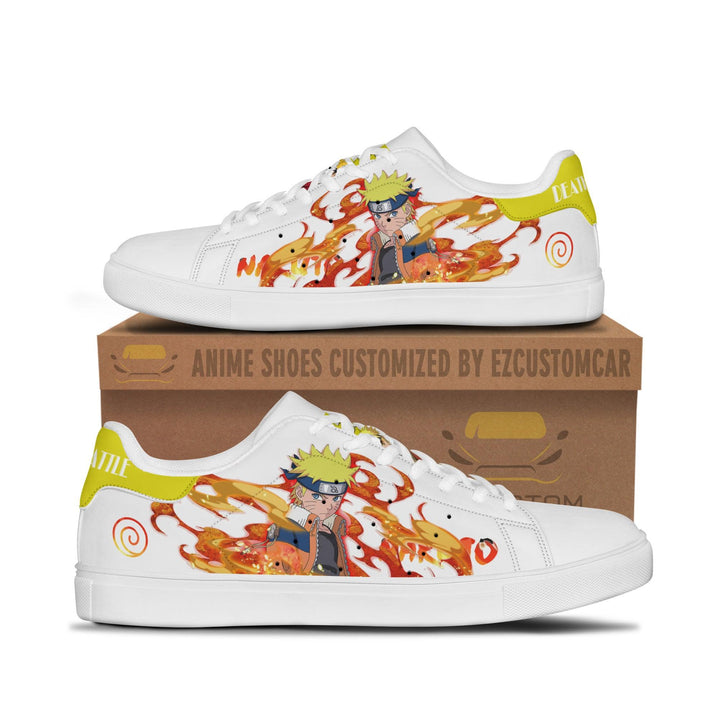 Naruto x Luffy Skateboard Shoes Custom Anime Sneakers - EzCustomcar - 4