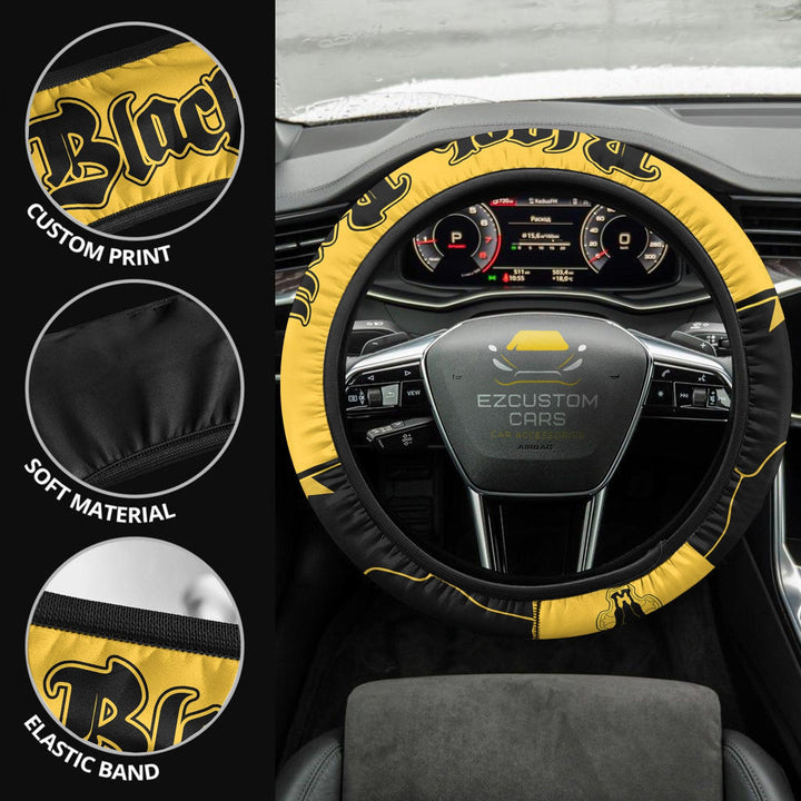 Black Clover Black Bull Anime Steering Wheel Cover - EzCustomcar - 2