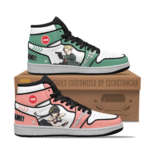 Custom Loid mix Yor Forger Sneakers - Perfect Shoes for Spy x Family Anime Fans - EzCustomcar - 1